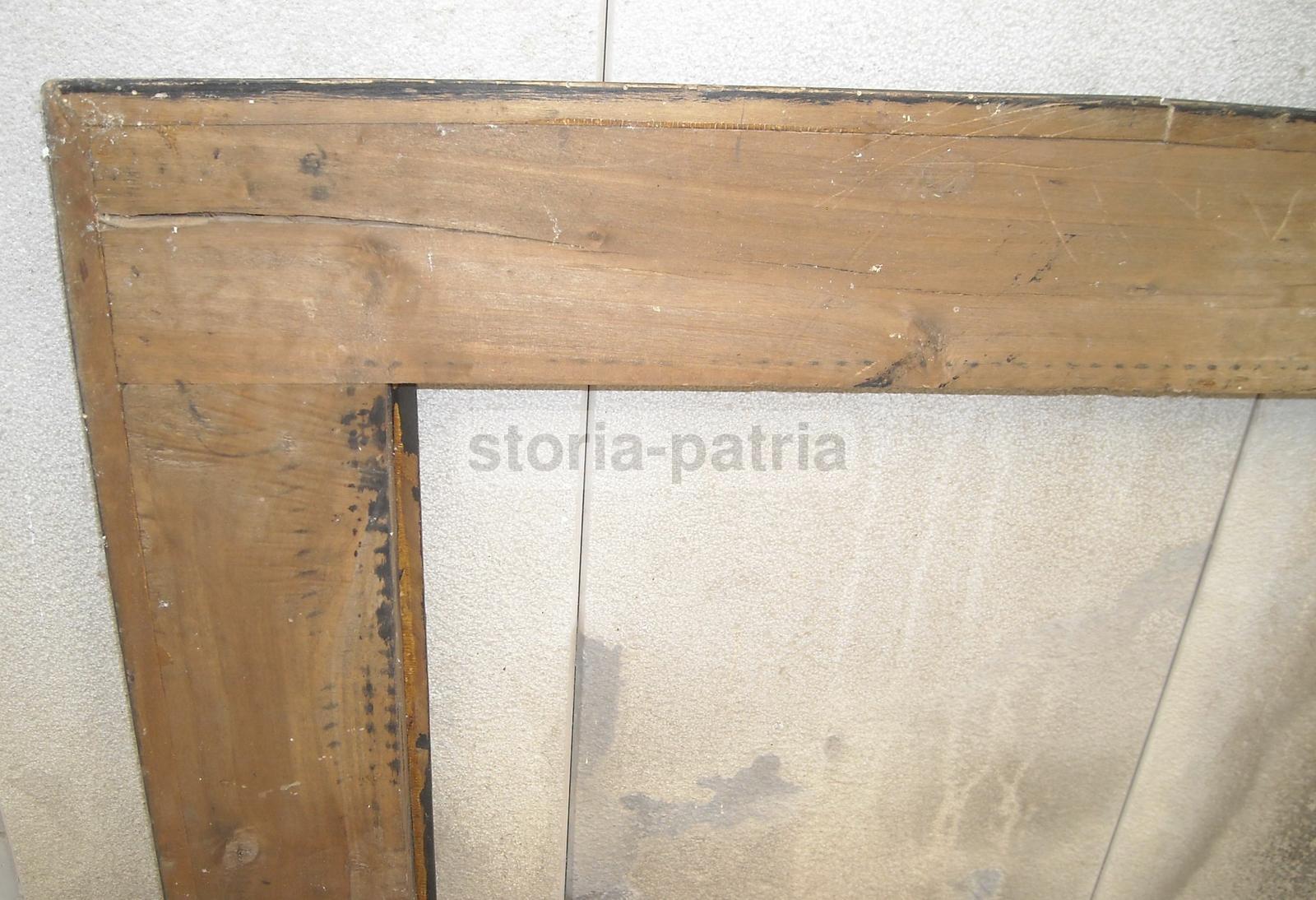 Grande Decorativa Cornice d'Epoca, Utilissima Per Dipinti E Opere Darte, Legno immagine 3