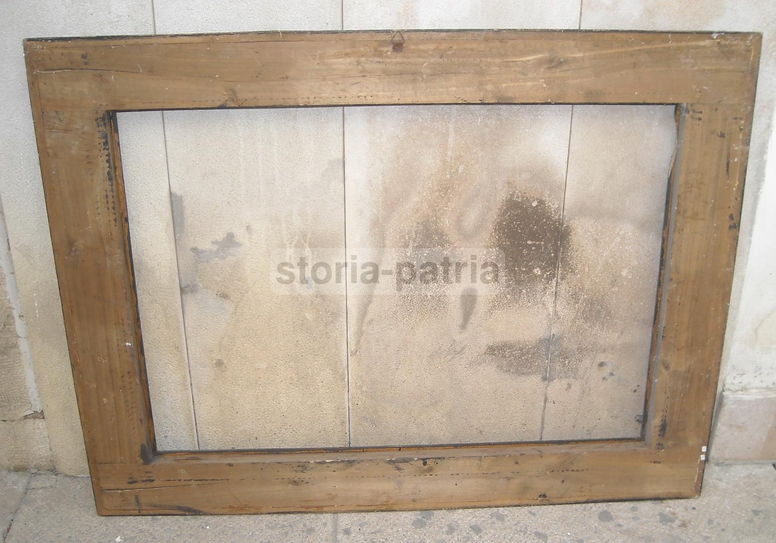 Grande Decorativa Cornice d'Epoca, Utilissima Per Dipinti E Opere Darte, Legno immagine 5