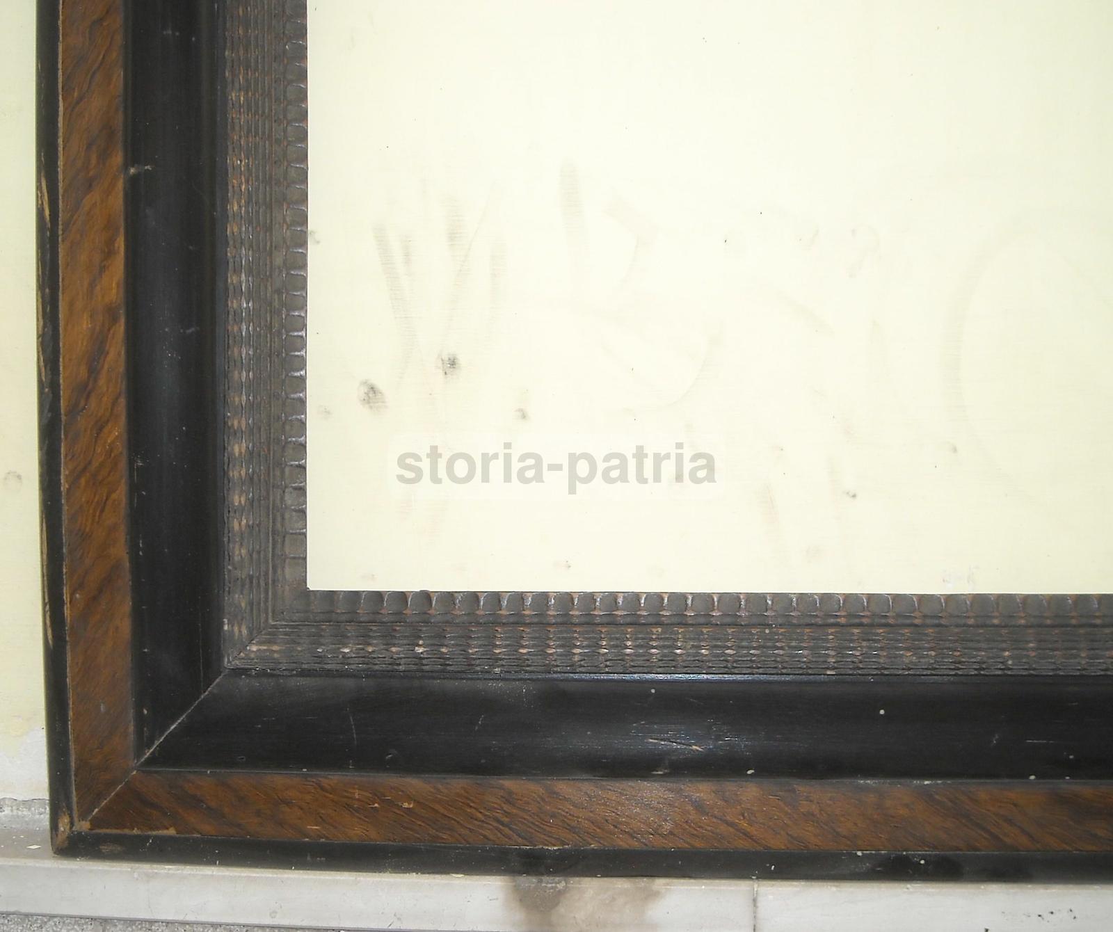 Grande Decorativa Cornice d'Epoca, Utilissima Per Dipinti E Opere Darte, Legno immagine 9