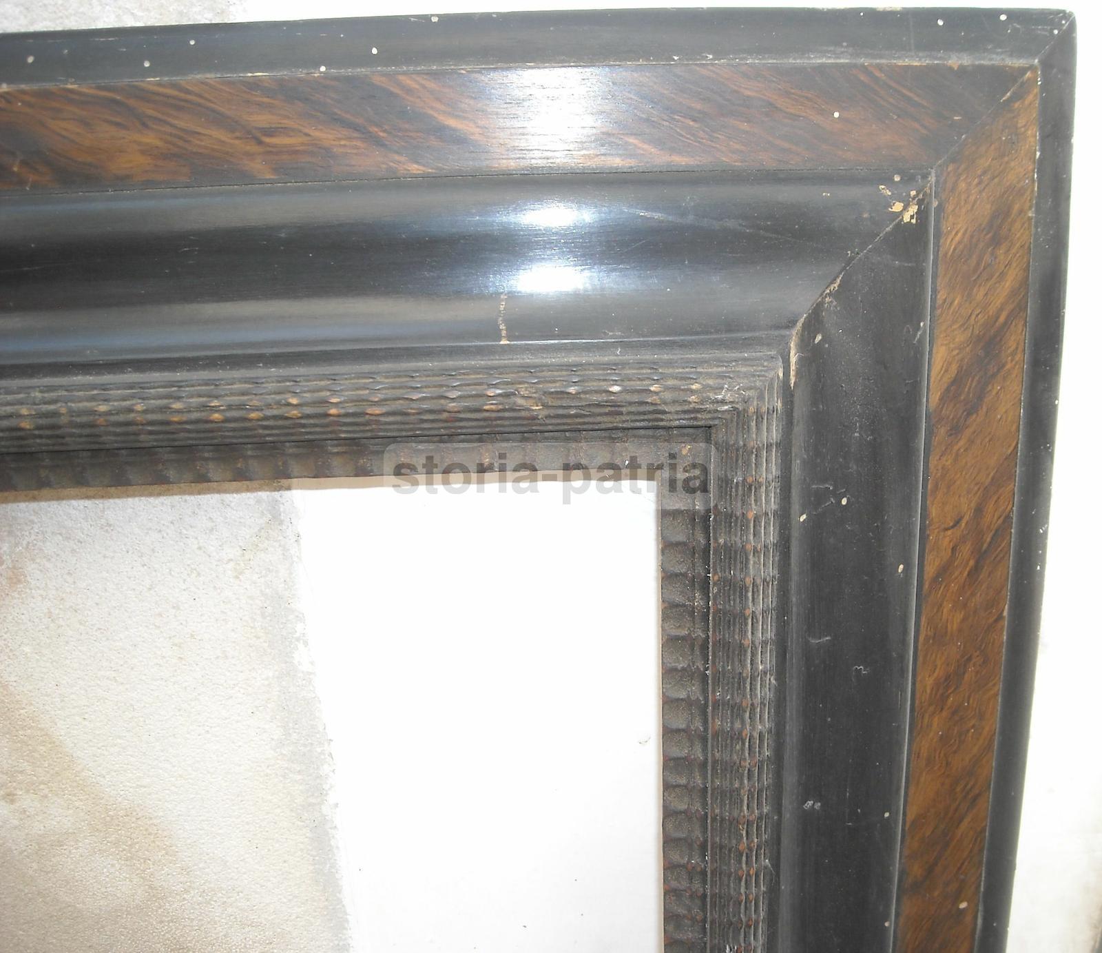 Grande Decorativa Cornice d'Epoca, Utilissima Per Dipinti E Opere Darte, Legno immagine 10