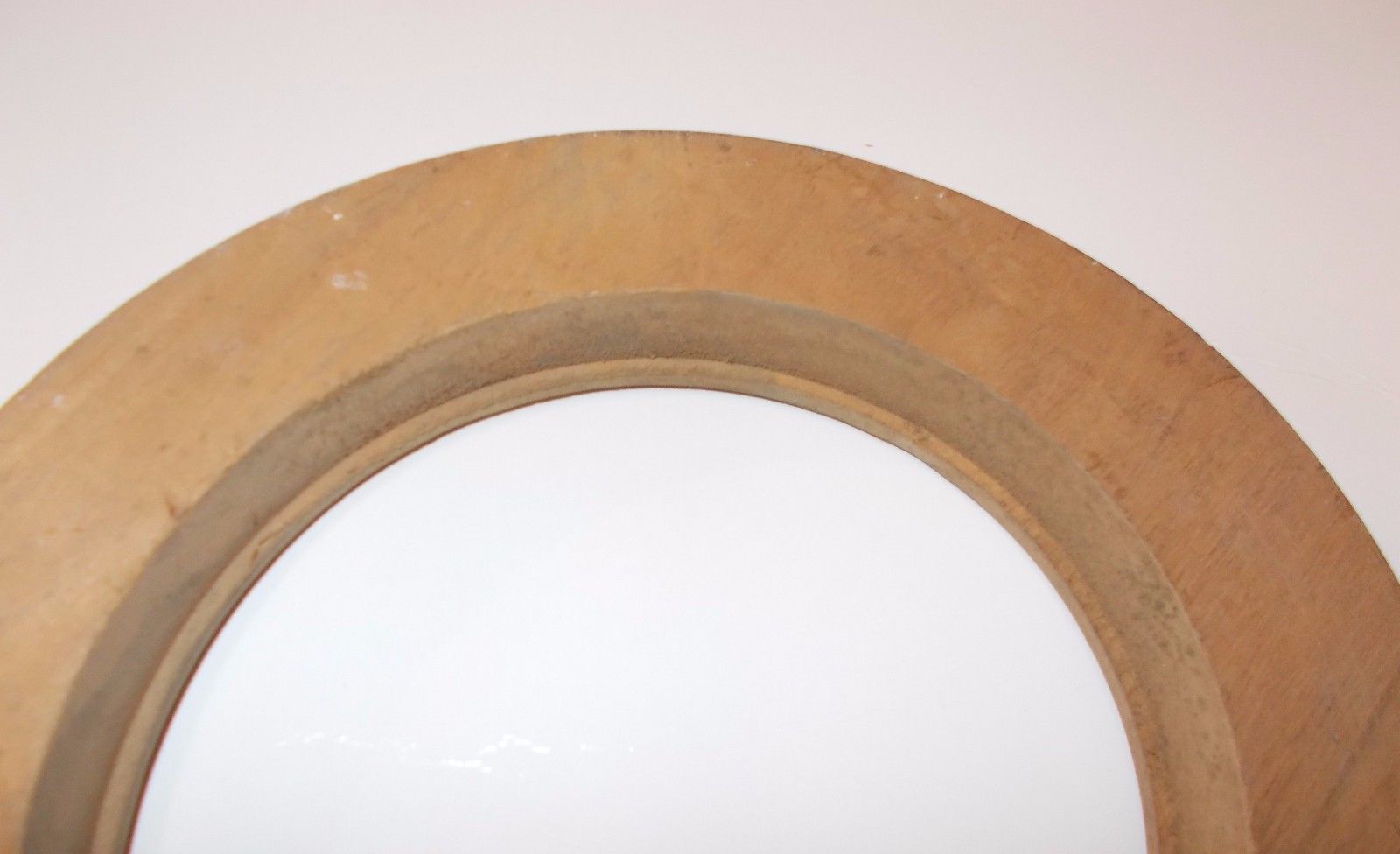 Graziosa Cornice In Legno, Rotonda, Piccole Dimensioni, Utile Per Miniature, 19 Cm immagine 2