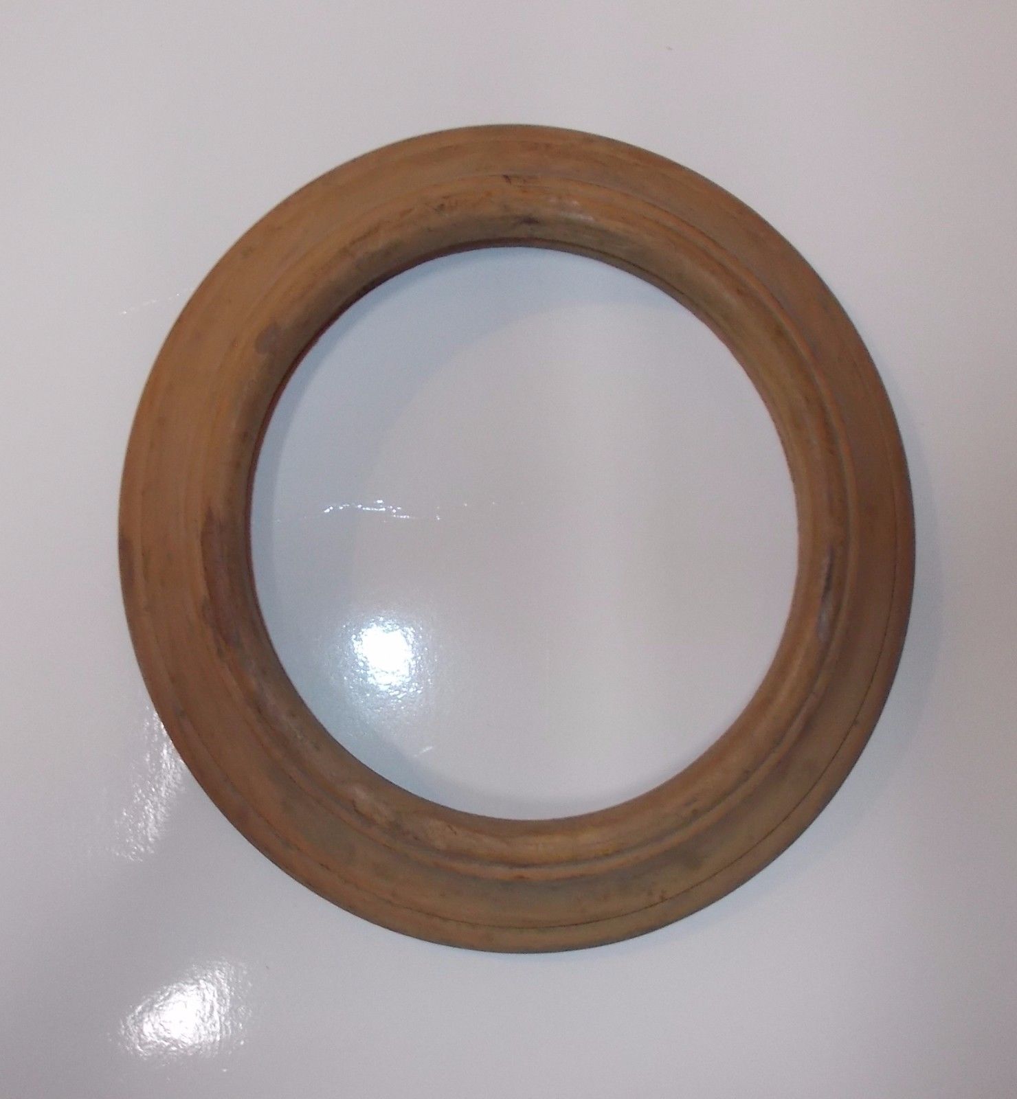 Graziosa Cornice In Legno, Rotonda, Piccole Dimensioni, Utile Per Miniature, 19 Cm immagine 3