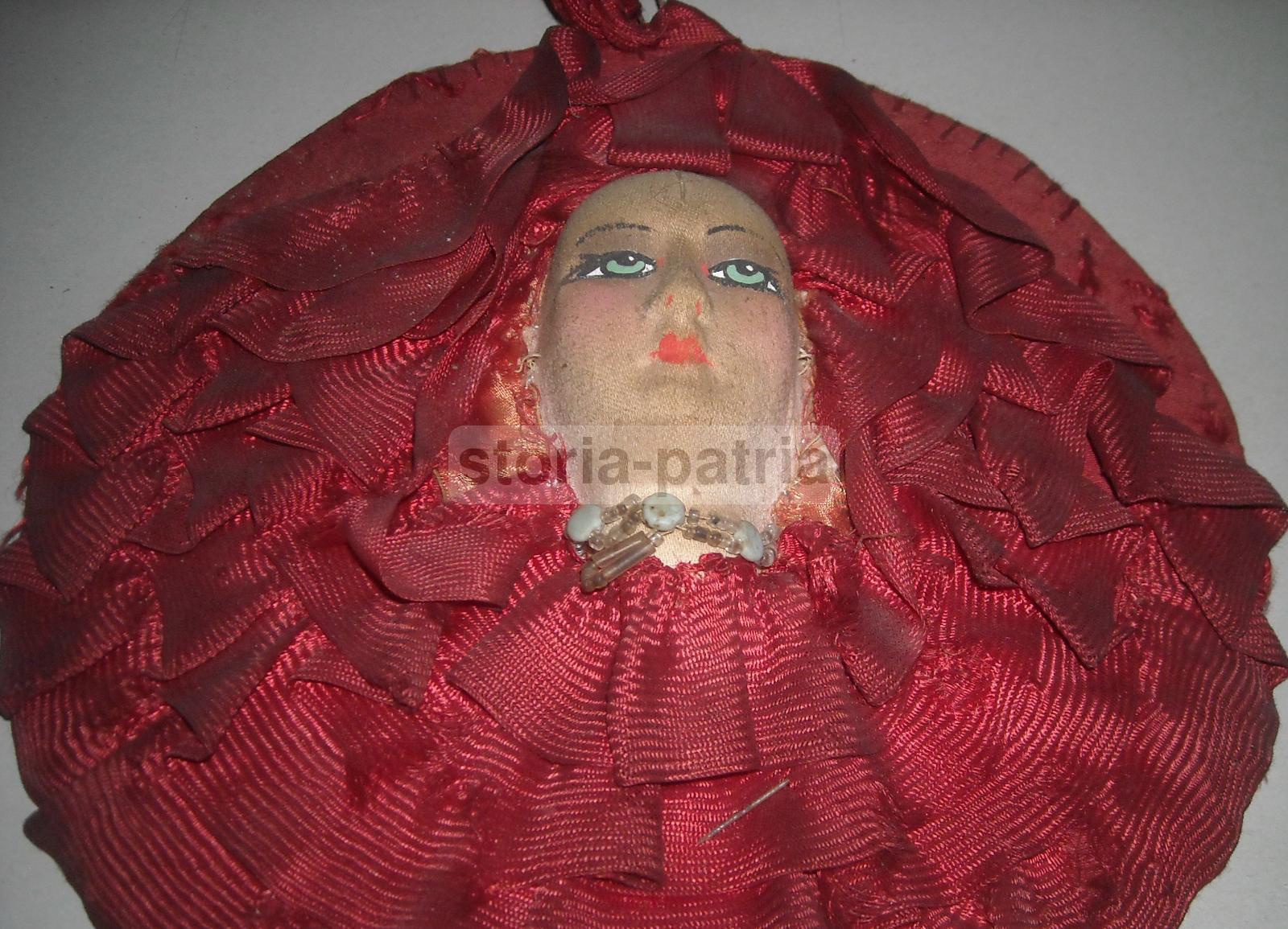 Inusuale Artistico Pannello, Tessuto d'Epoca, Figura Femminile Liberty, Decorativa immagine 5