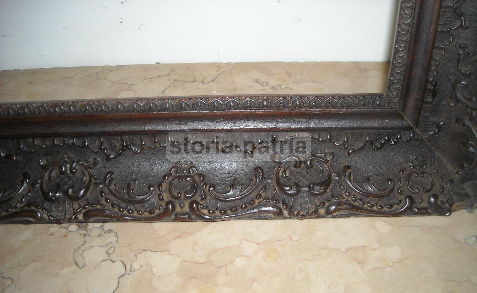 Magnifica Grande Cornice, Decori In Rilievo, Antica, Per Dipinti Stampe Specchiera immagine 1