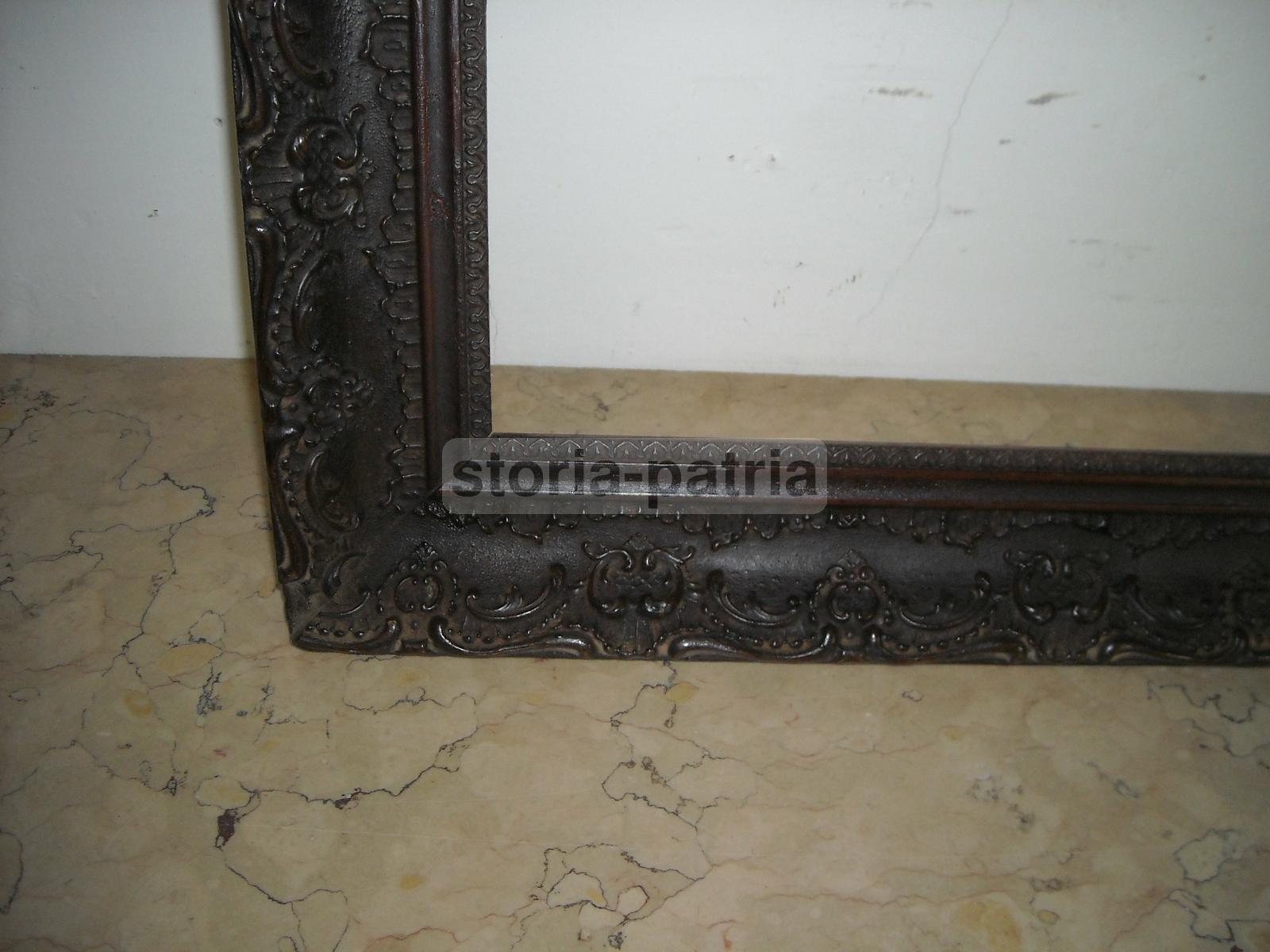 Magnifica Grande Cornice, Decori In Rilievo, Antica, Per Dipinti Stampe Specchiera immagine 4