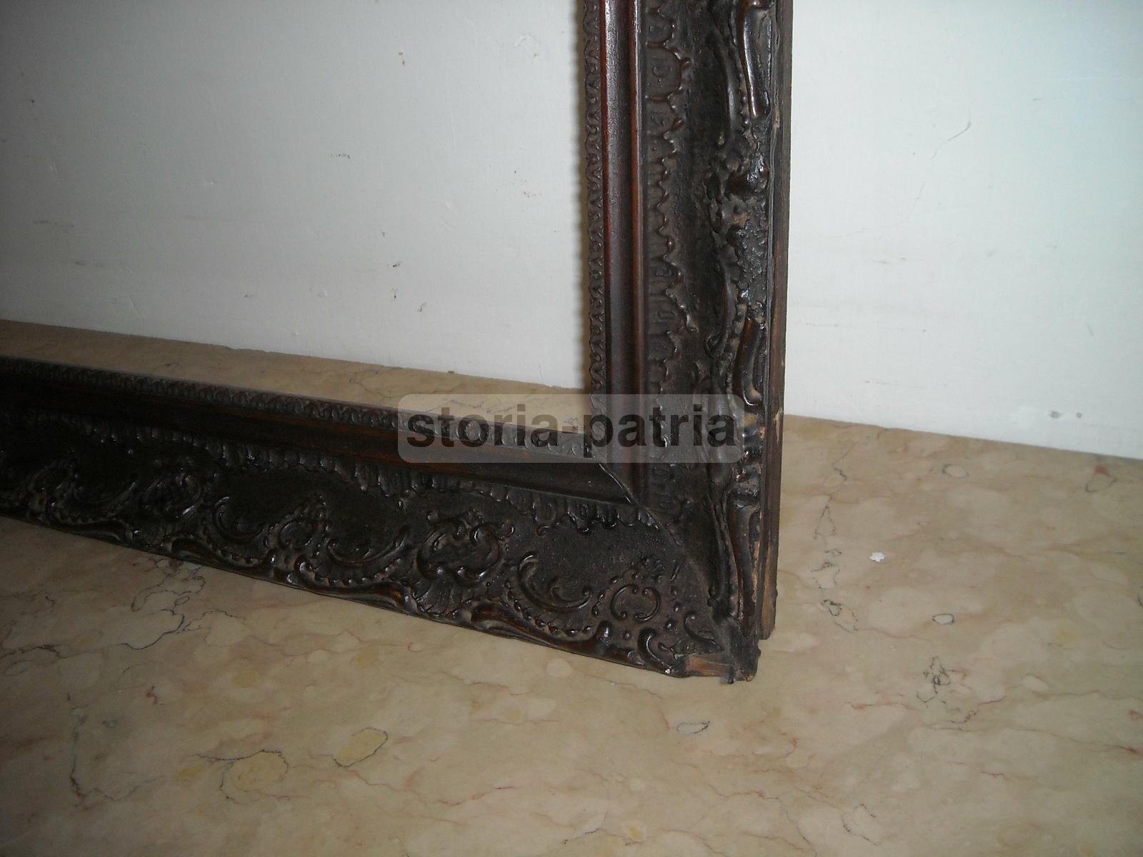 Magnifica Grande Cornice, Decori In Rilievo, Antica, Per Dipinti Stampe Specchiera immagine 5