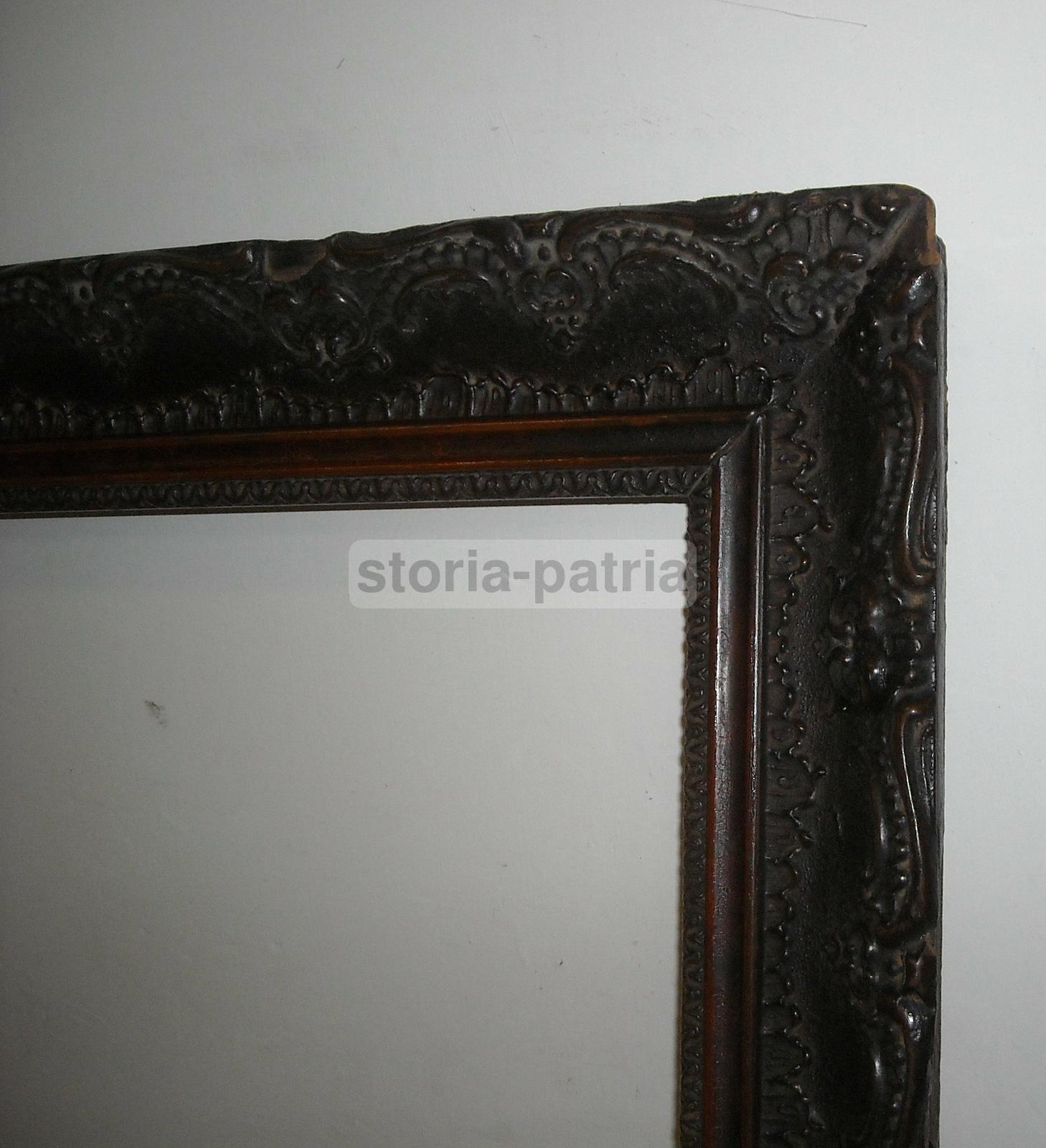 Magnifica Grande Cornice, Decori In Rilievo, Antica, Per Dipinti Stampe Specchiera immagine 6