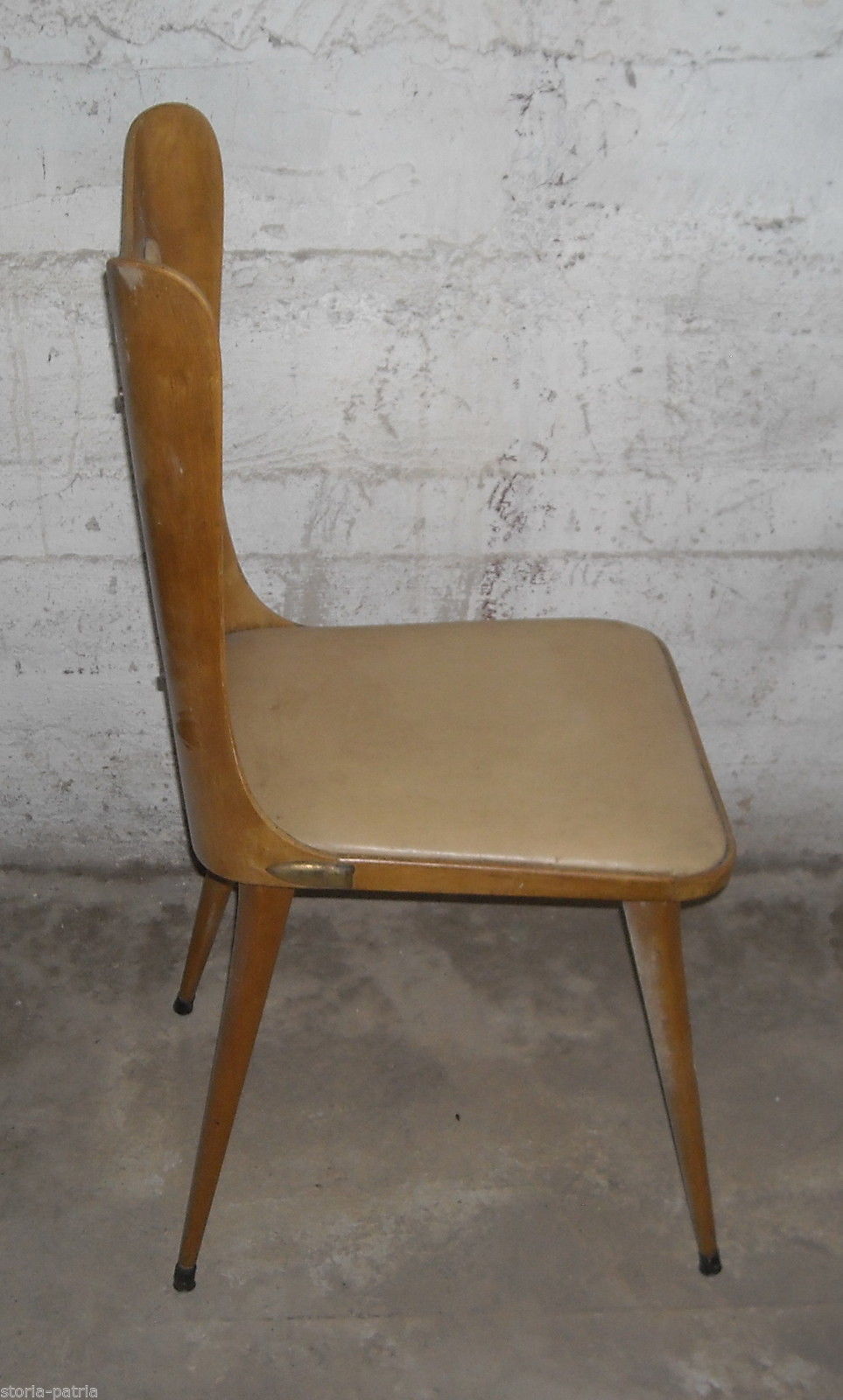 Modernariato, Design, Arredamento Meta 900, Bella Sedia d'Epoca, Decorativa immagine 6