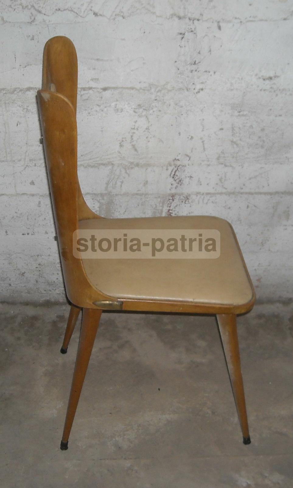 Modernariato, Design, Arredamento Meta 900, Bella Sedia d'Epoca, Decorativa immagine 9