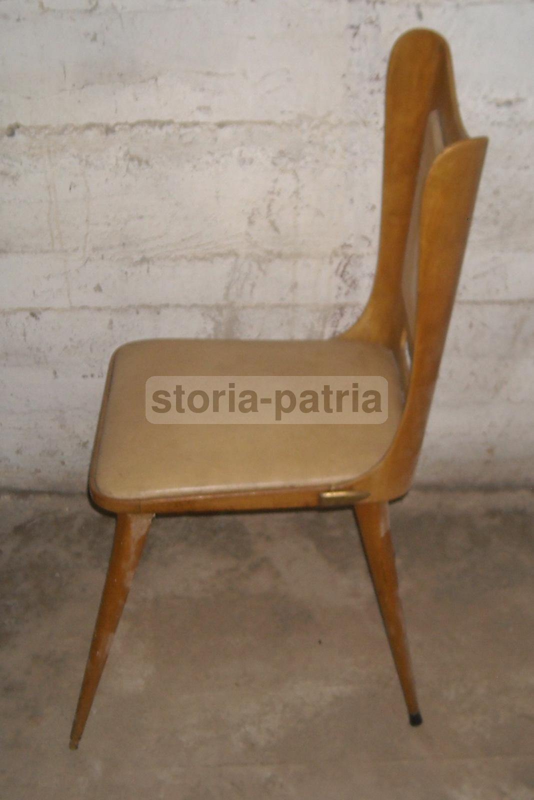 Modernariato, Design, Arredamento Meta 900, Bella Sedia d'Epoca, Decorativa immagine 11