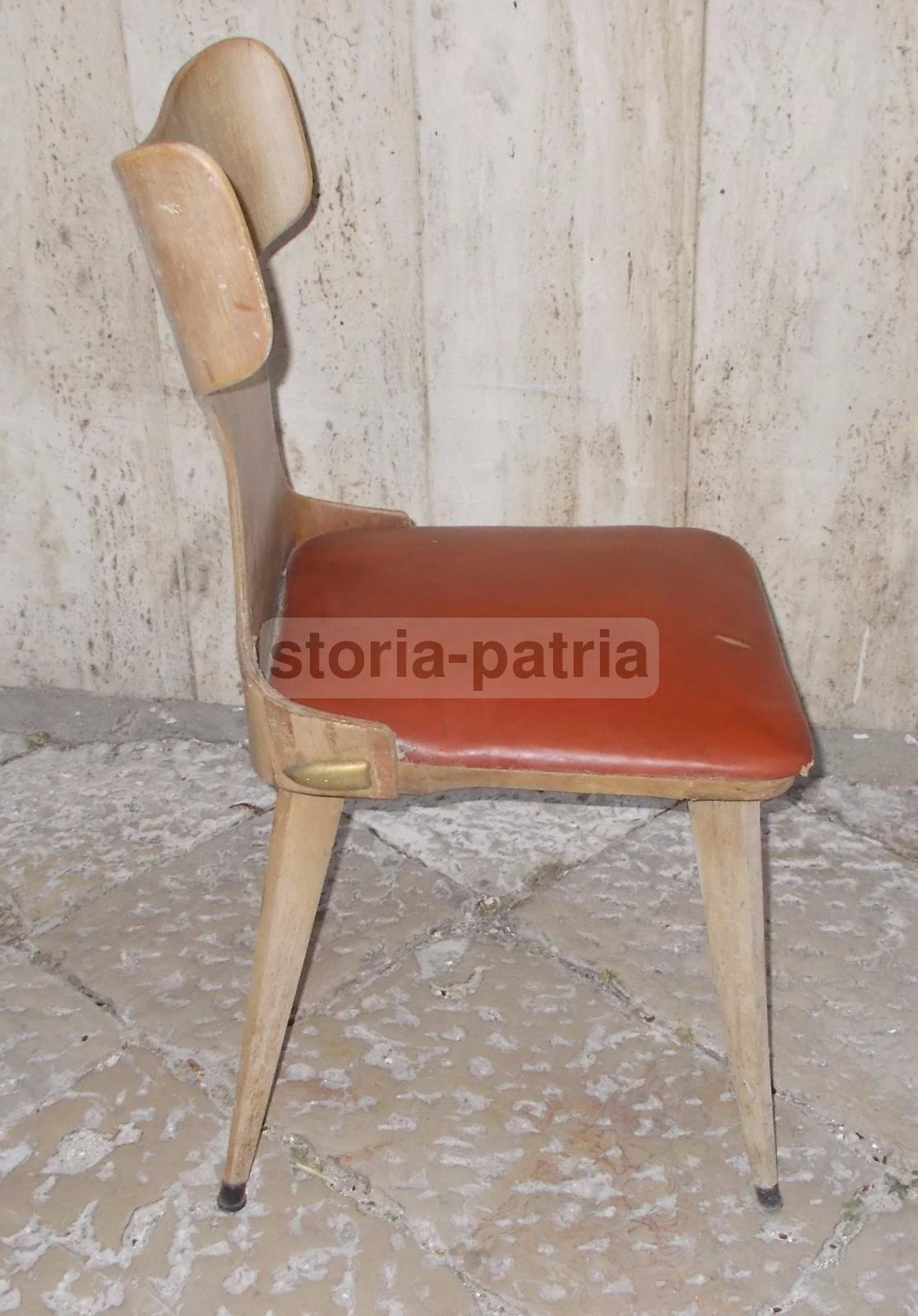 Modernariato, Design, Arredo Vintage, Bella Sedia d'Epoca, Decorativo Modellato immagine 2