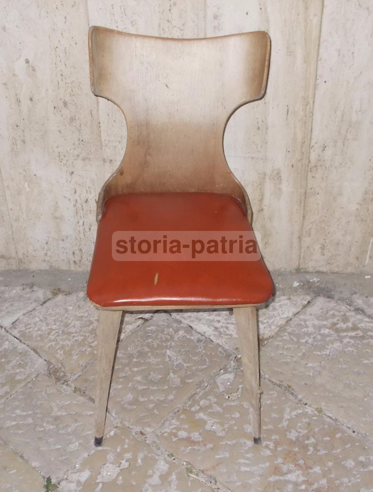 Modernariato, Design, Arredo Vintage, Bella Sedia d'Epoca, Decorativo Modellato immagine 6