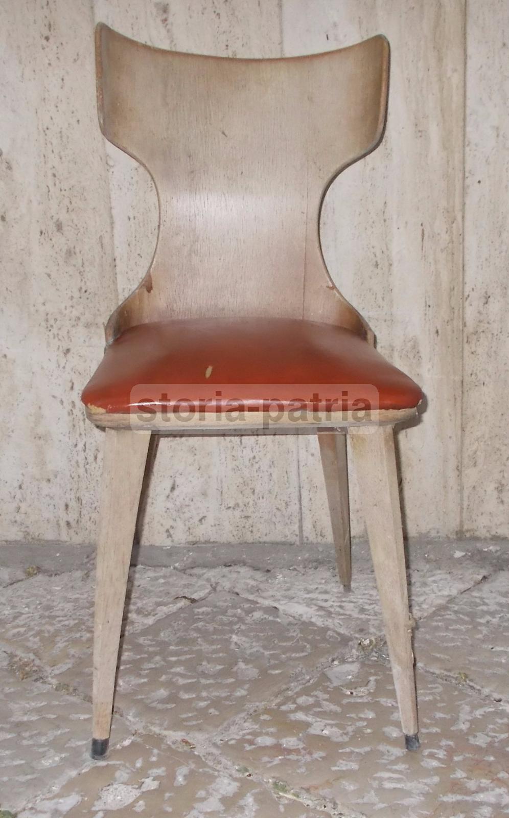 Modernariato, Design, Arredo Vintage, Bella Sedia d'Epoca, Decorativo Modellato immagine 7