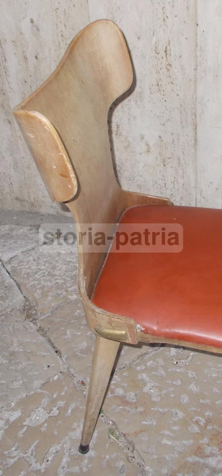 Modernariato, Design, Arredo Vintage, Bella Sedia d'Epoca, Decorativo Modellato immagine 11