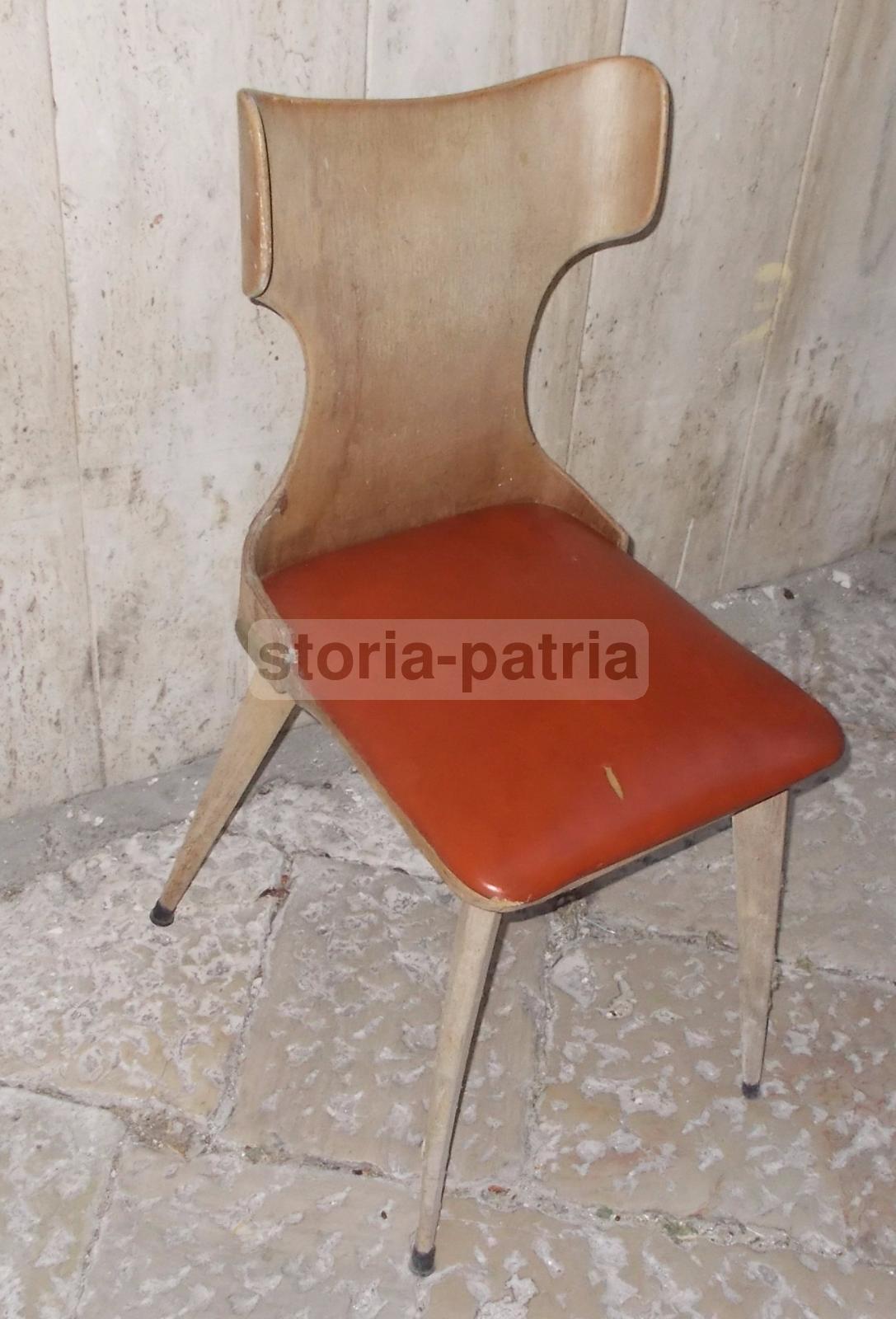 Modernariato, Design, Arredo Vintage, Bella Sedia d'Epoca, Decorativo Modellato immagine 19