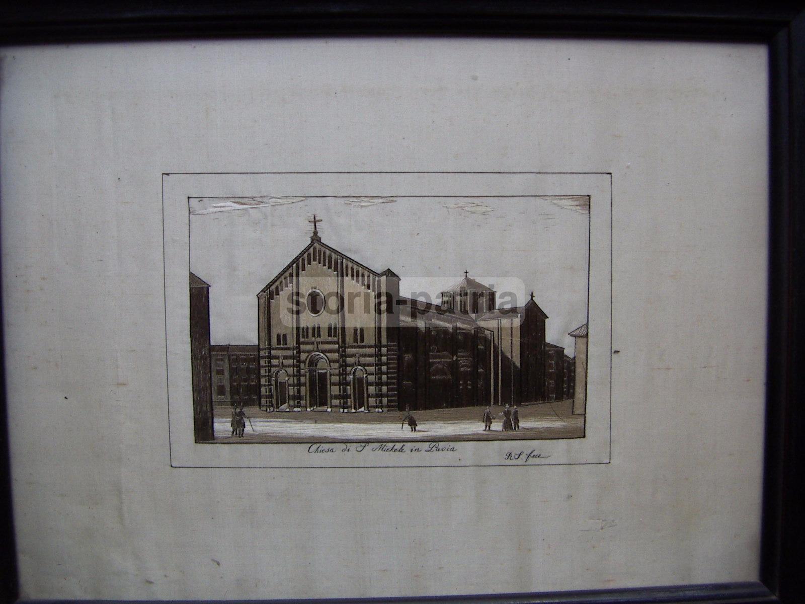 Pavia, Chiesa Di San Michele, Artistica Opera Darte, Tessuto, Inusuale Raro Ricamo immagine 3