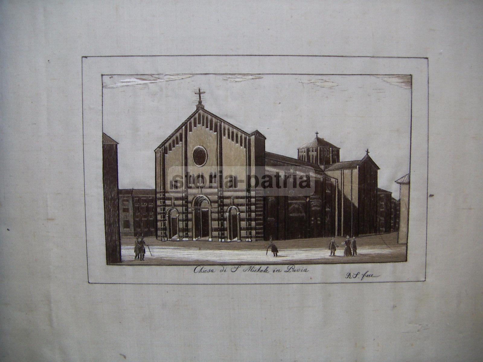 Pavia, Chiesa Di San Michele, Artistica Opera Darte, Tessuto, Inusuale Raro Ricamo immagine 4