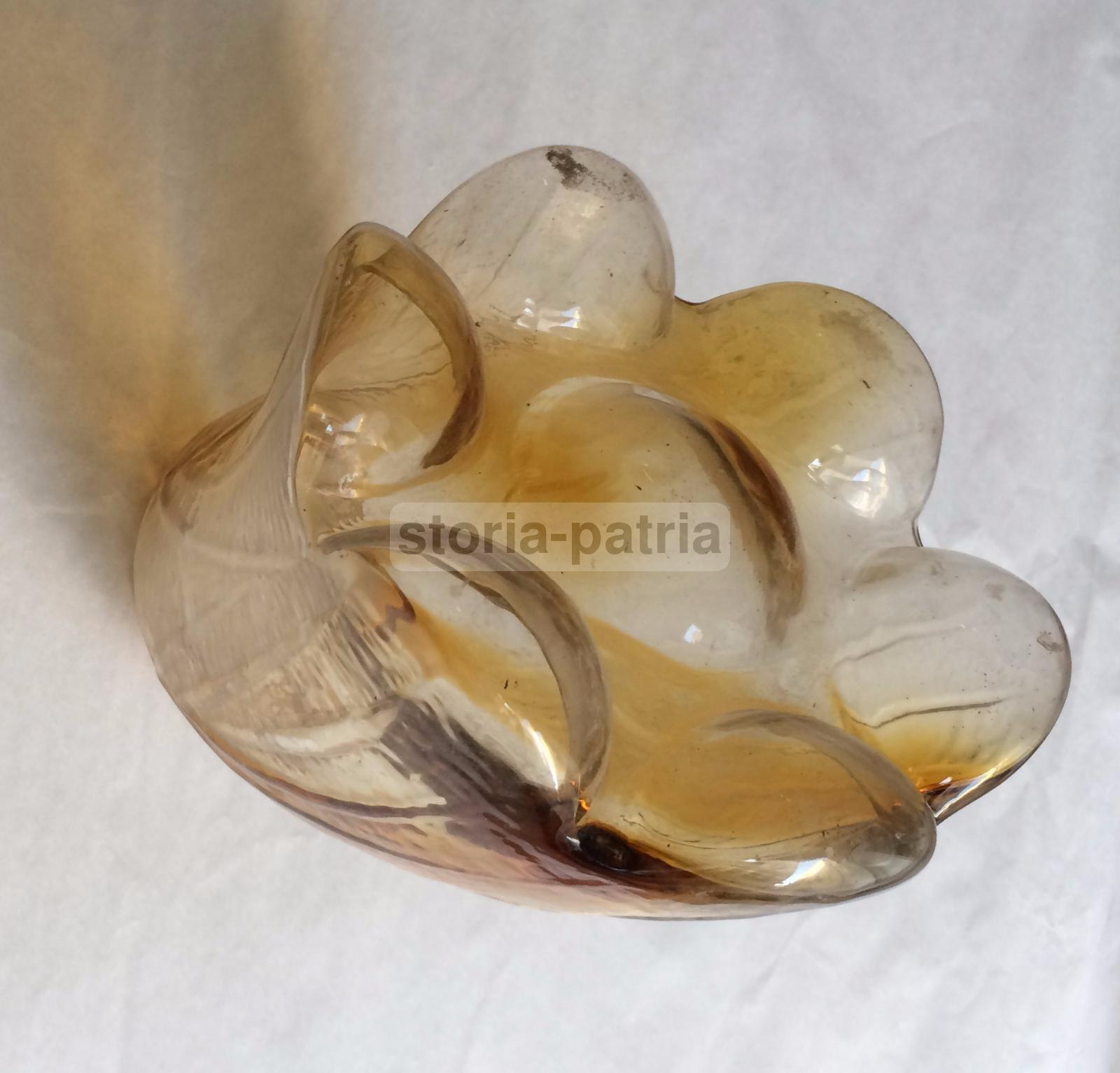 Vetri Da Collezione, Decorativo Vetro Floreale, Coppa Per Lampada, Colori Sfumati immagine 1