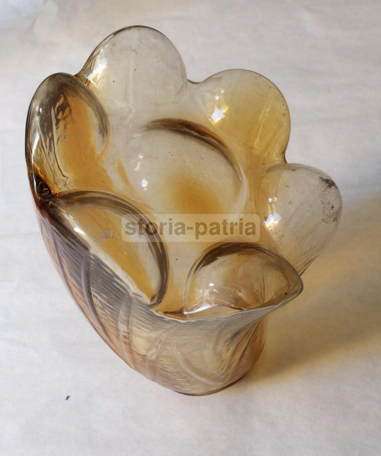 Vetri Da Collezione, Decorativo Vetro Floreale, Coppa Per Lampada, Colori Sfumati immagine 2