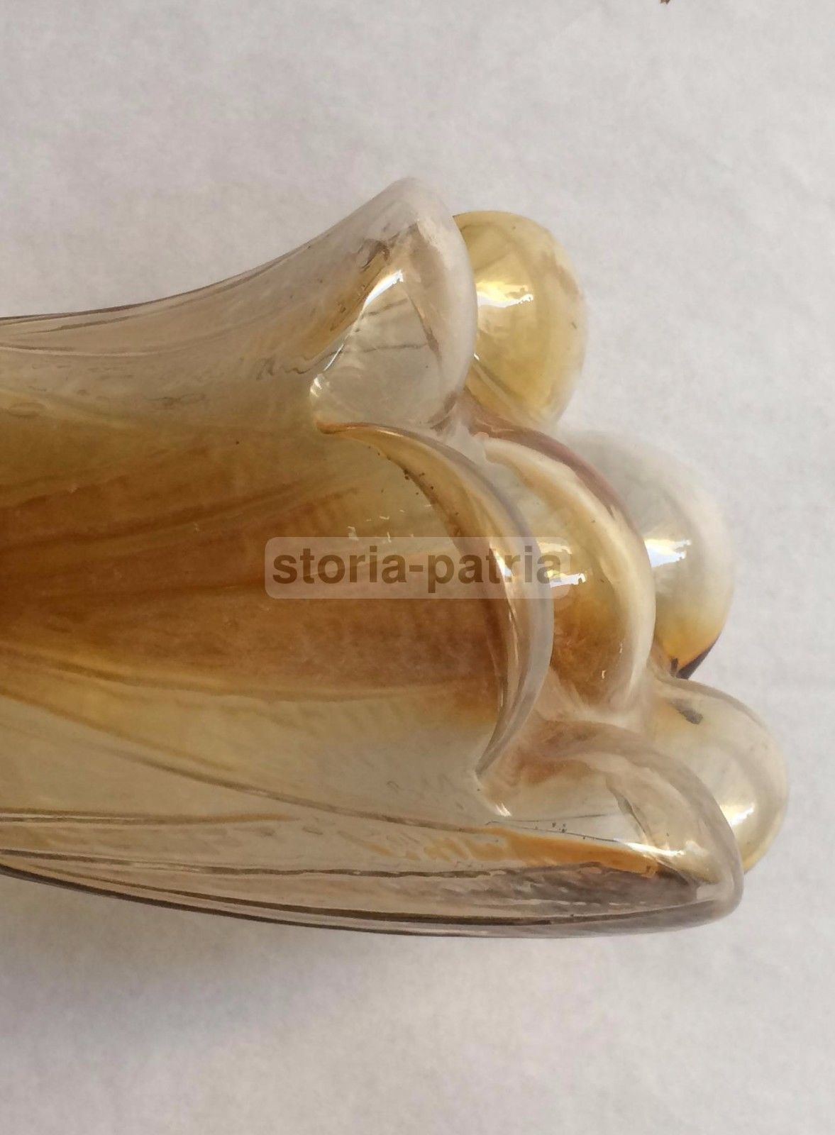 Vetri Da Collezione, Decorativo Vetro Floreale, Coppa Per Lampada, Colori Sfumati immagine 3