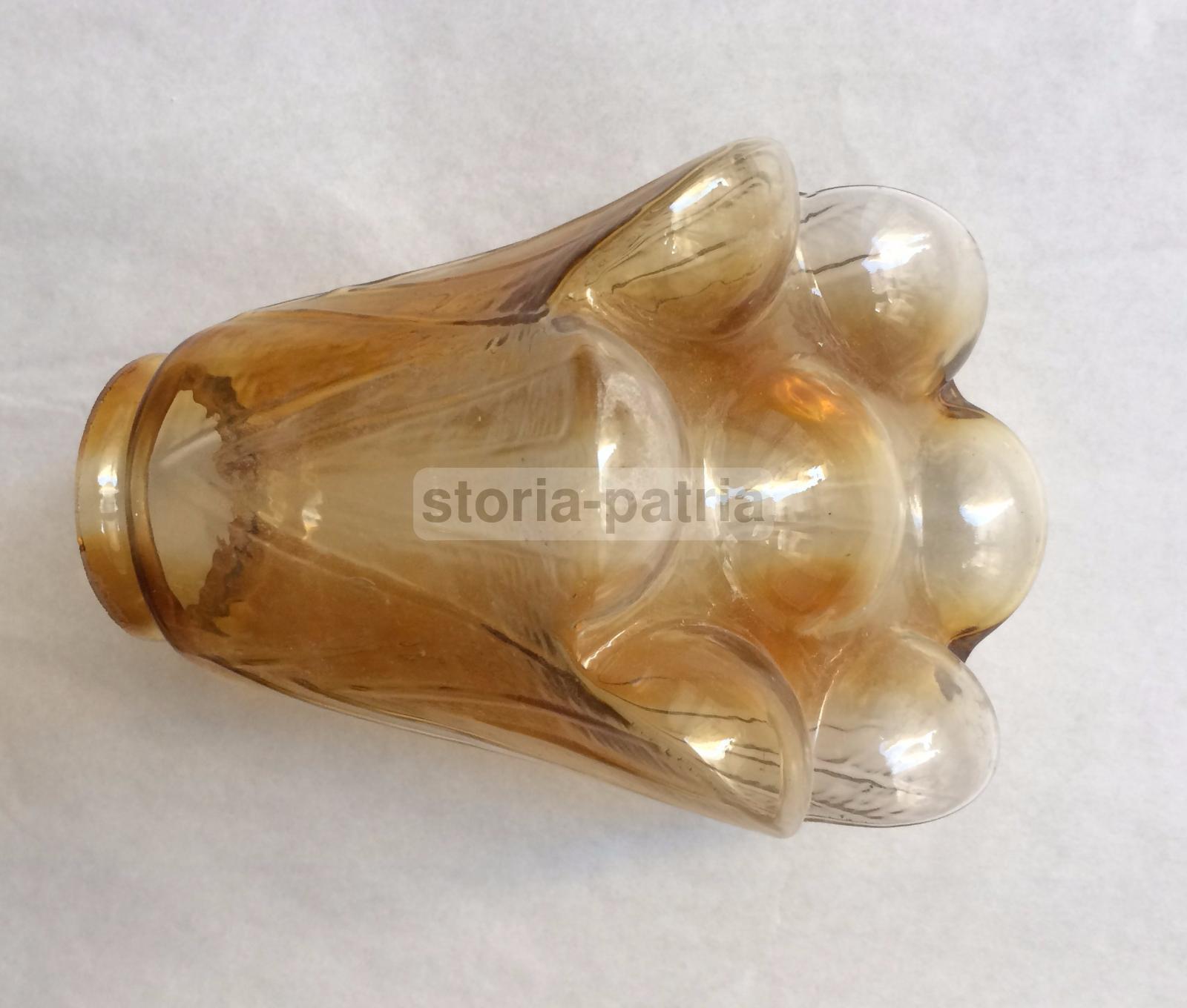 Vetri Da Collezione, Decorativo Vetro Floreale, Coppa Per Lampada, Colori Sfumati immagine 5