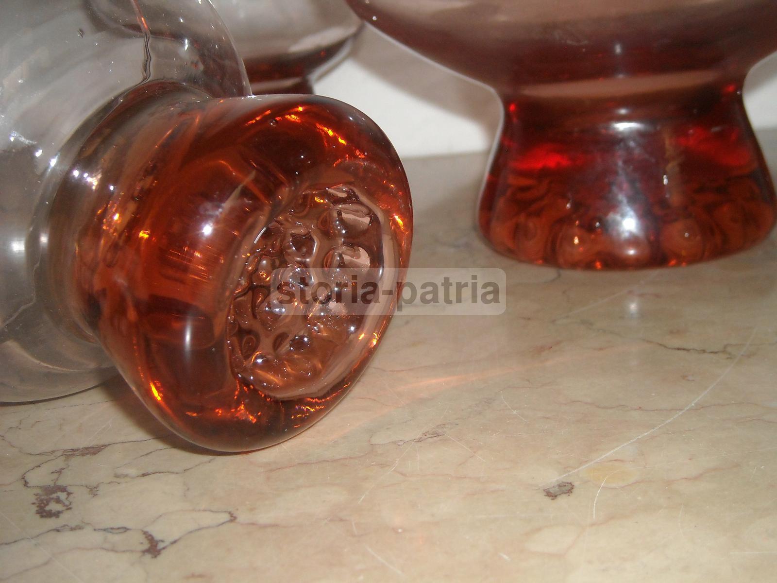 Vetri Decorativi, Set Di 5 Ciotole, Vetro Rosa, Per Macedonie Di Frutta O Gelato immagine 7