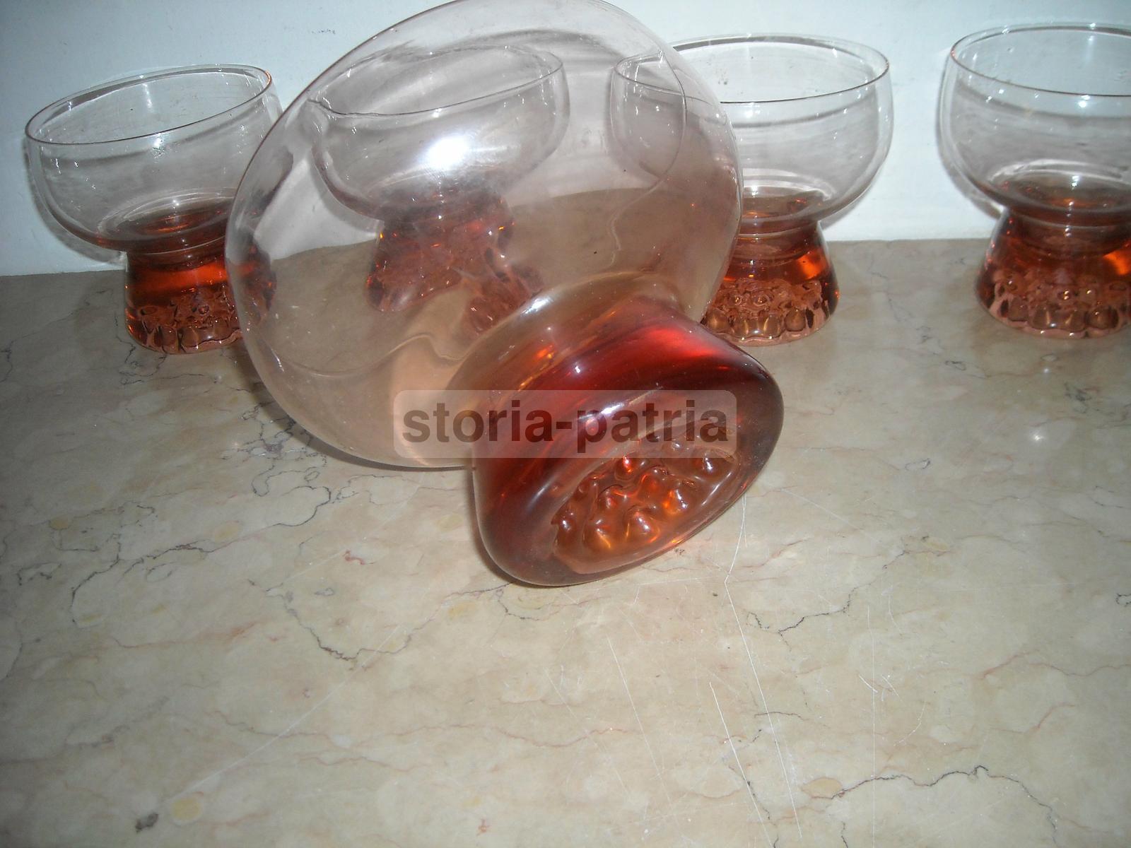 Vetri Decorativi, Set Di 5 Ciotole, Vetro Rosa, Per Macedonie Di Frutta O Gelato immagine 9